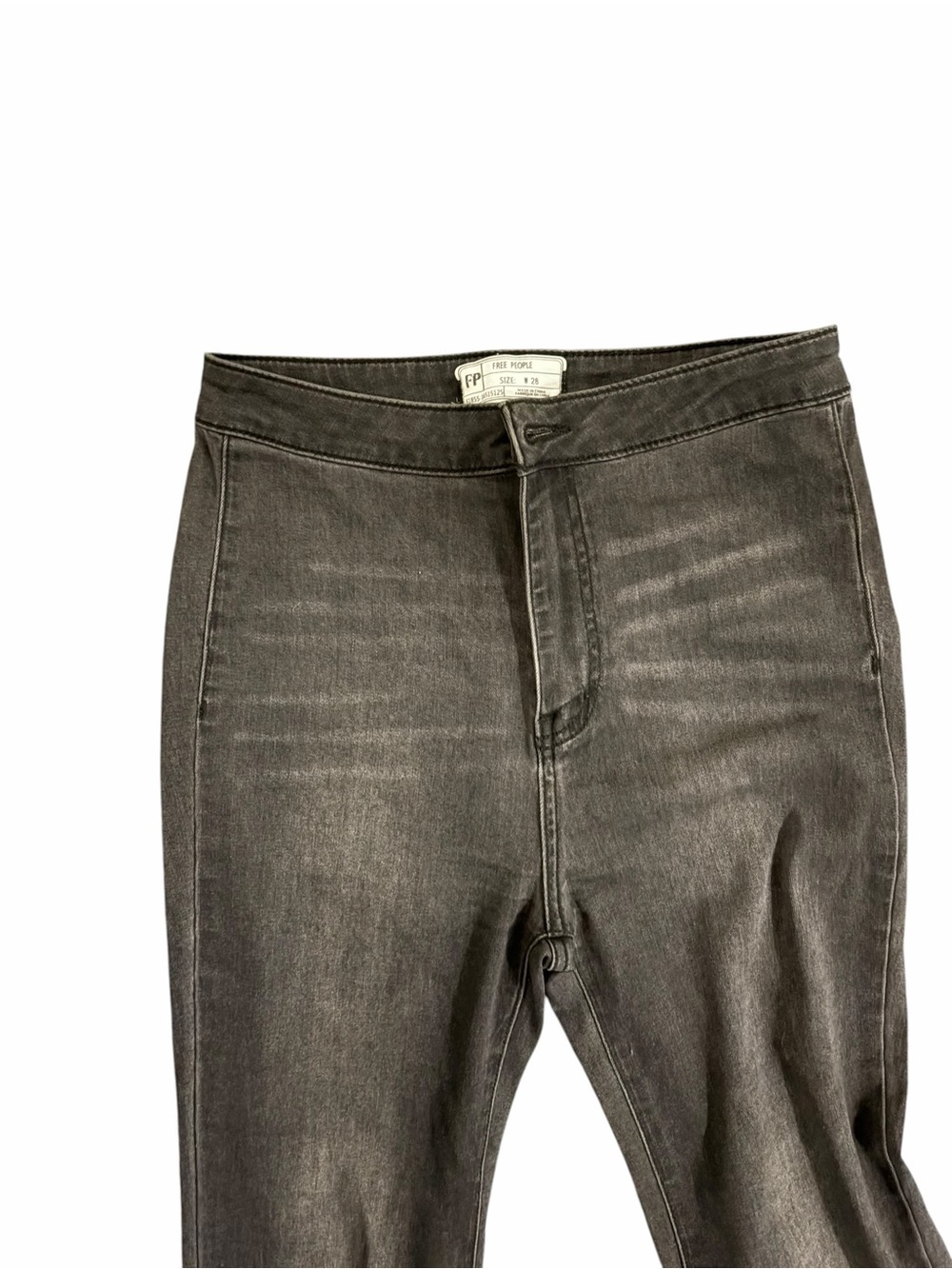 Free People Black High-Rise Flare Jeans - Picture 3 of 6